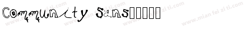 Community Sans字体转换